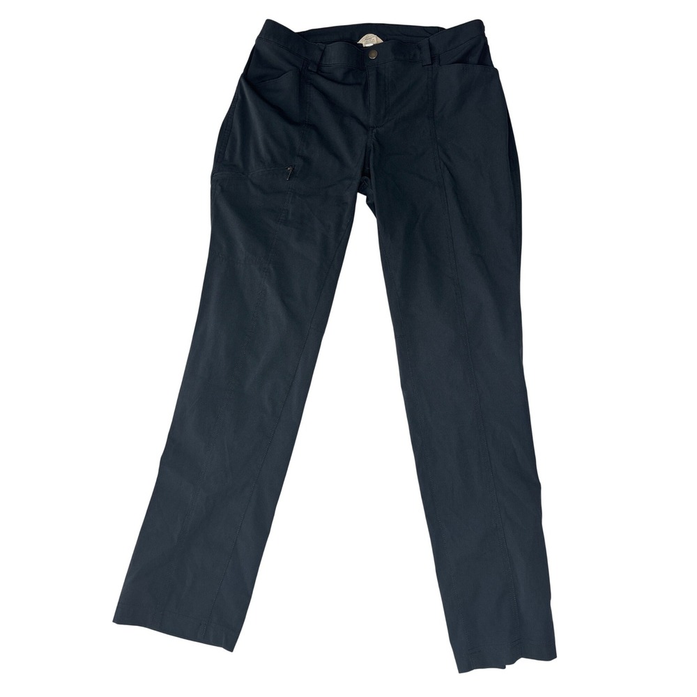 Duluth Trading Co Women's Breezeshooter Slim Leg Convertible Pants Black 14x33